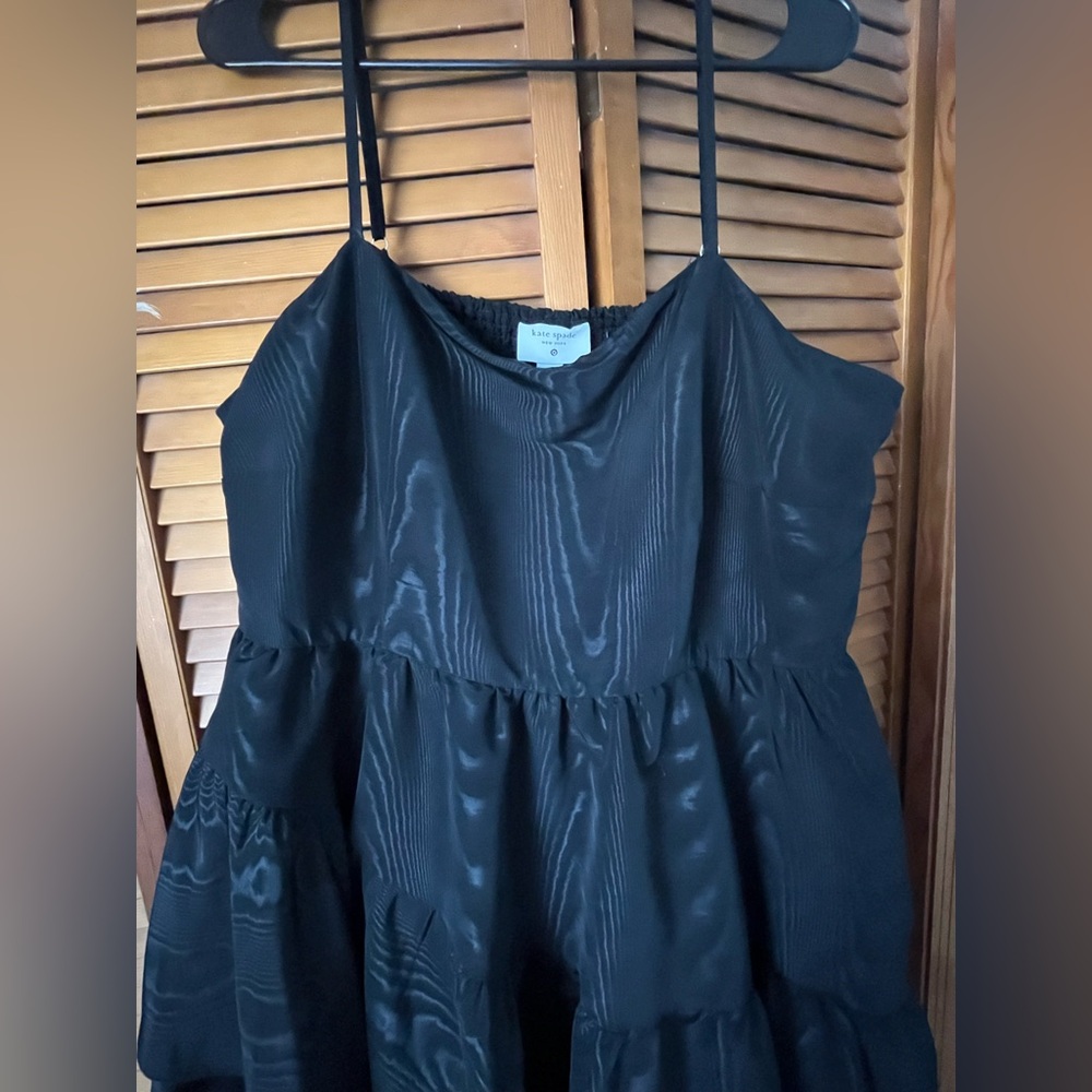 Kate Spade Black Layered Midi Dress - Picture 4 of 6